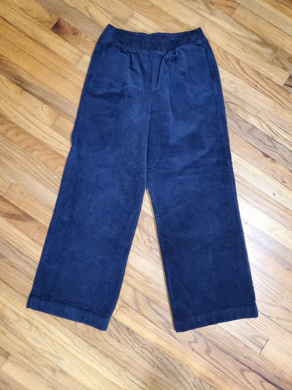 Stateside Navy Wide Leg Corduroy Pants